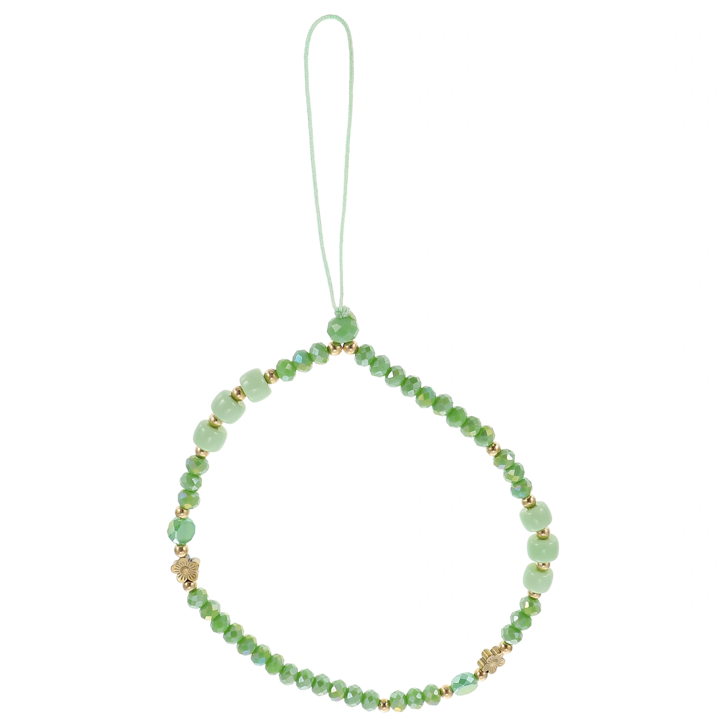 Glass Beads Mobile Phone Chain Phone Wrist Strap Anti-lost Phone Lanyard