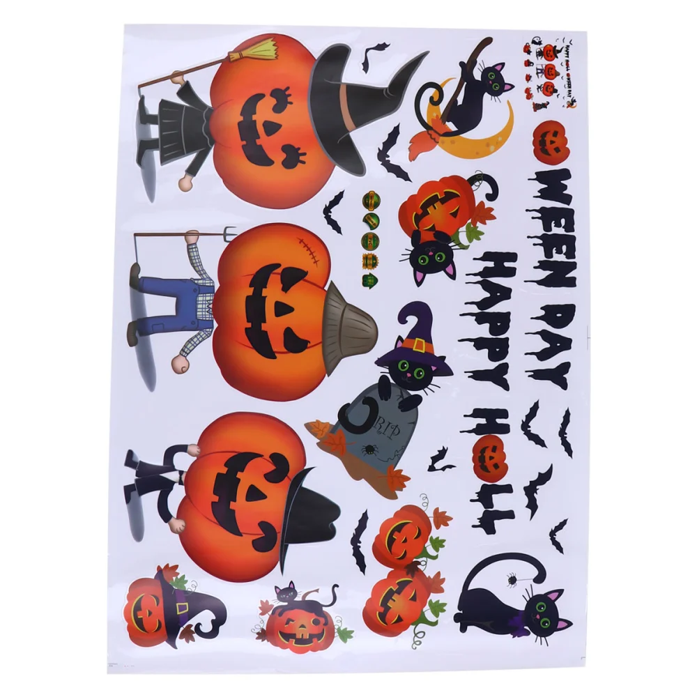 1pc Halloween Decoration Wall Decal Window Stickers Party Prop for Home Shop