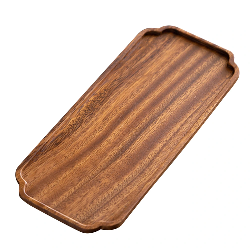 Delicate Food Dessert Plate Wood Serving Tray Multi-functional Storage Tray for Home