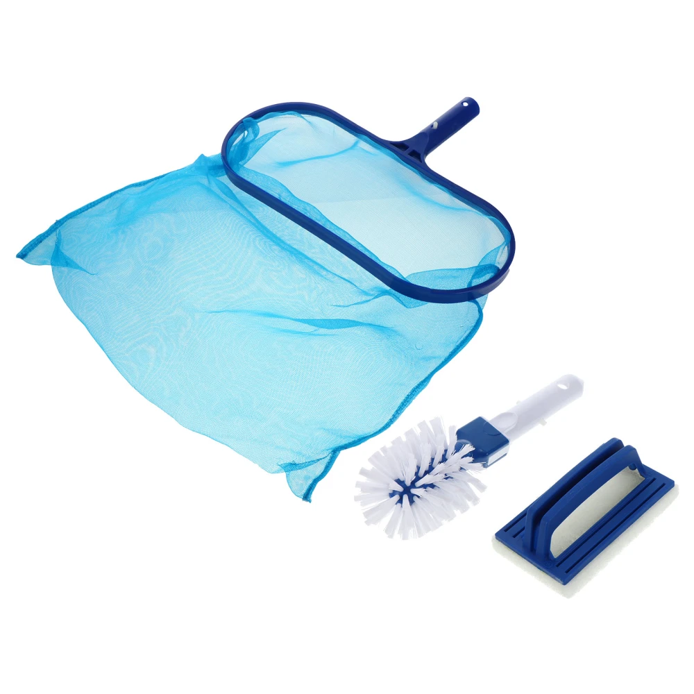 1 Set Pool Leaf Rake Fine Mesh Net Swimming Pool Professional Cleaner Supplies