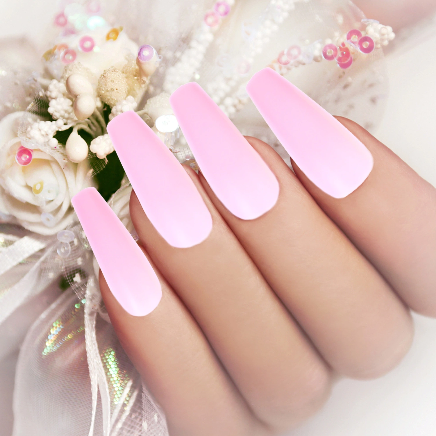 2 Box Colorful Long False Nail Professional False Nail Durable False Nail