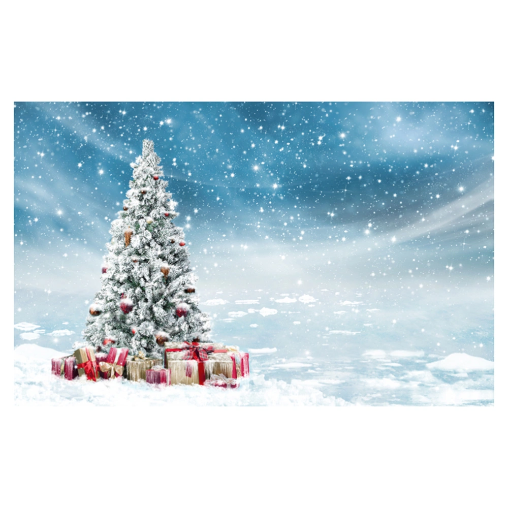 5x3ft Christmas Tree Snow Photo Background Party Backdrop Holiday Decoration Photography Studio Prop