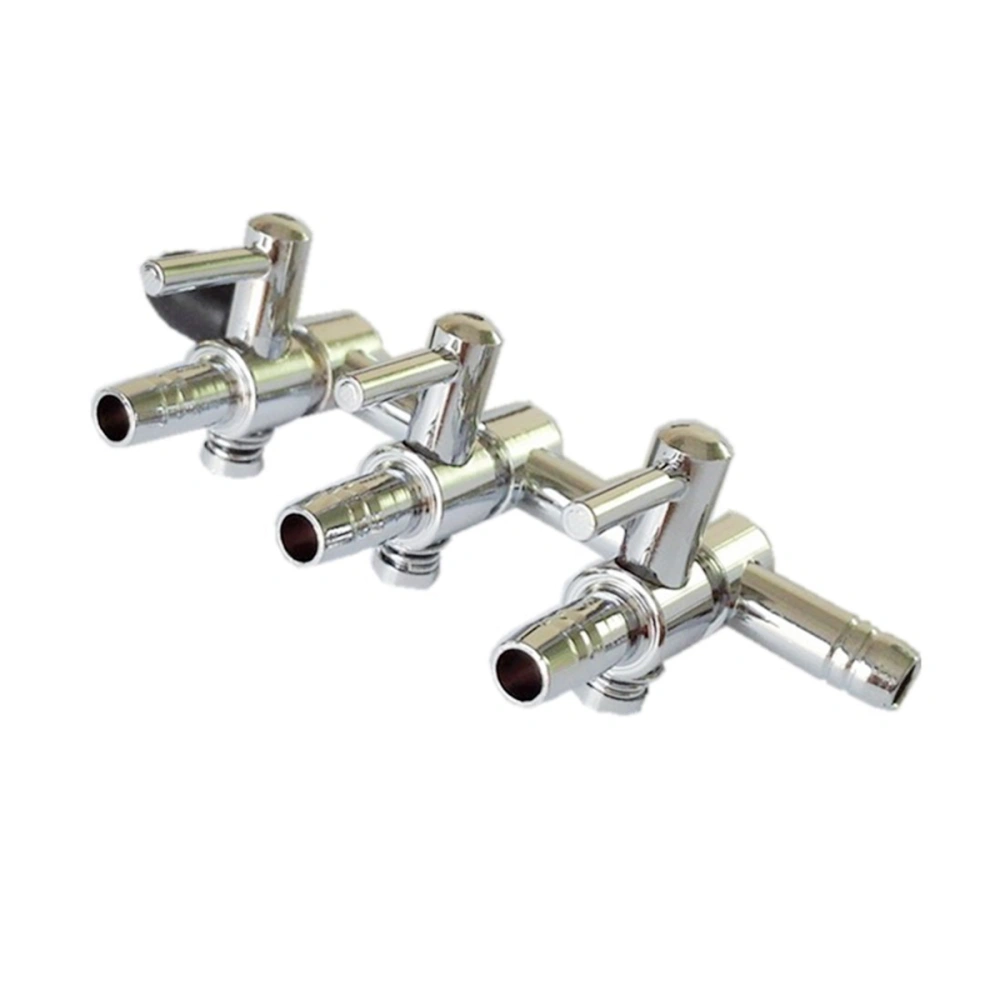 Stainless Steel Air Flow Control Valves Aquarium Air Pump Accessories Fish Tank Air Flow Control 4MM