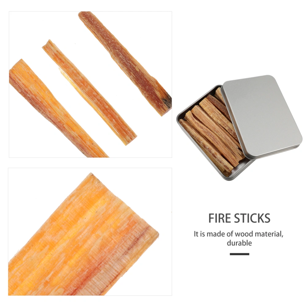 1set Wood Kindling Outdoor Dried Kindling Wood Sticks Natural Firewood Instant Flame Starters