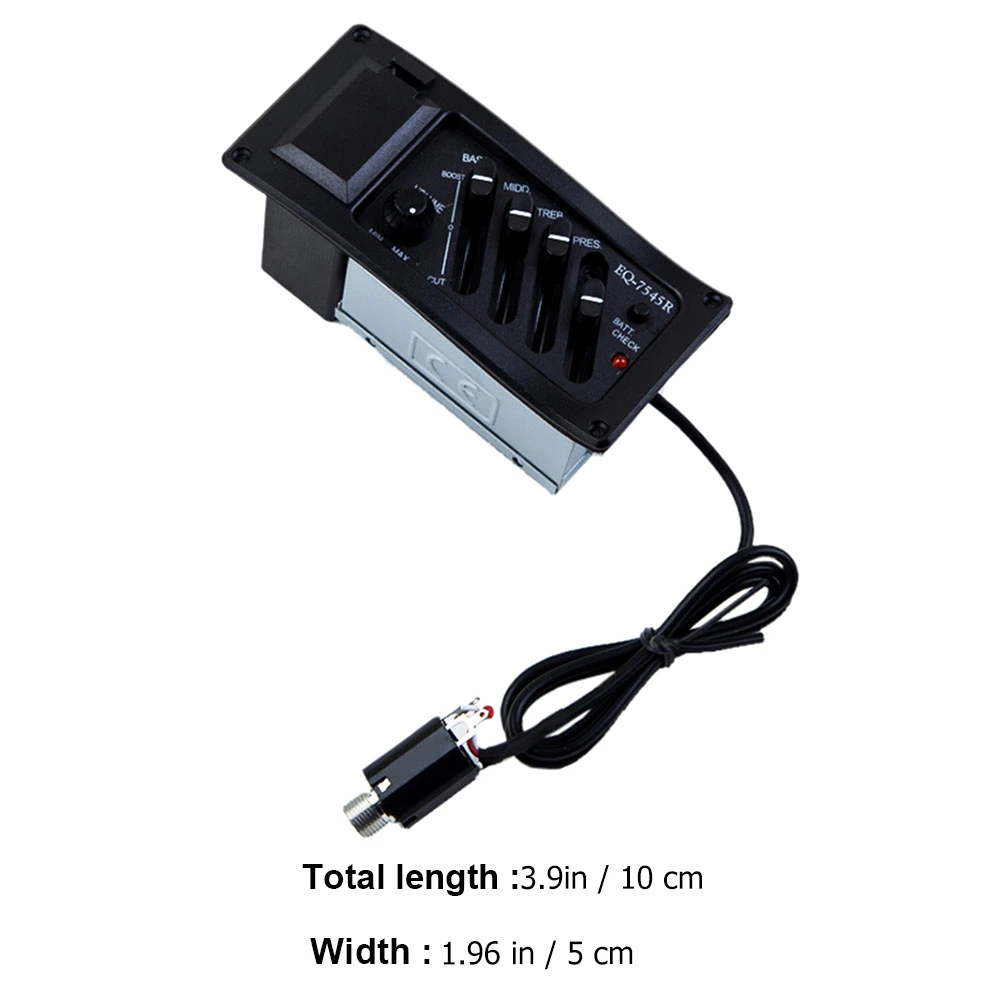 4-Band EQ Guitar Pickup Instrument Equipment Accessory for Acoustic Guitar