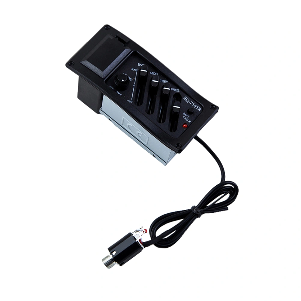4-Band EQ Guitar Pickup Instrument Equipment Accessory for Acoustic Guitar