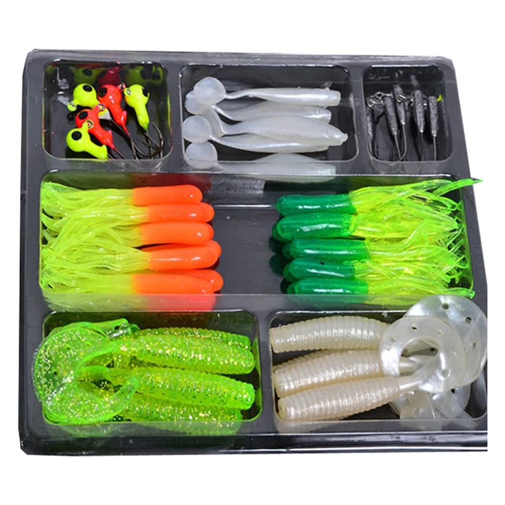 35pcs Fishing Lures Baits Hooks Tackle (Random Color)