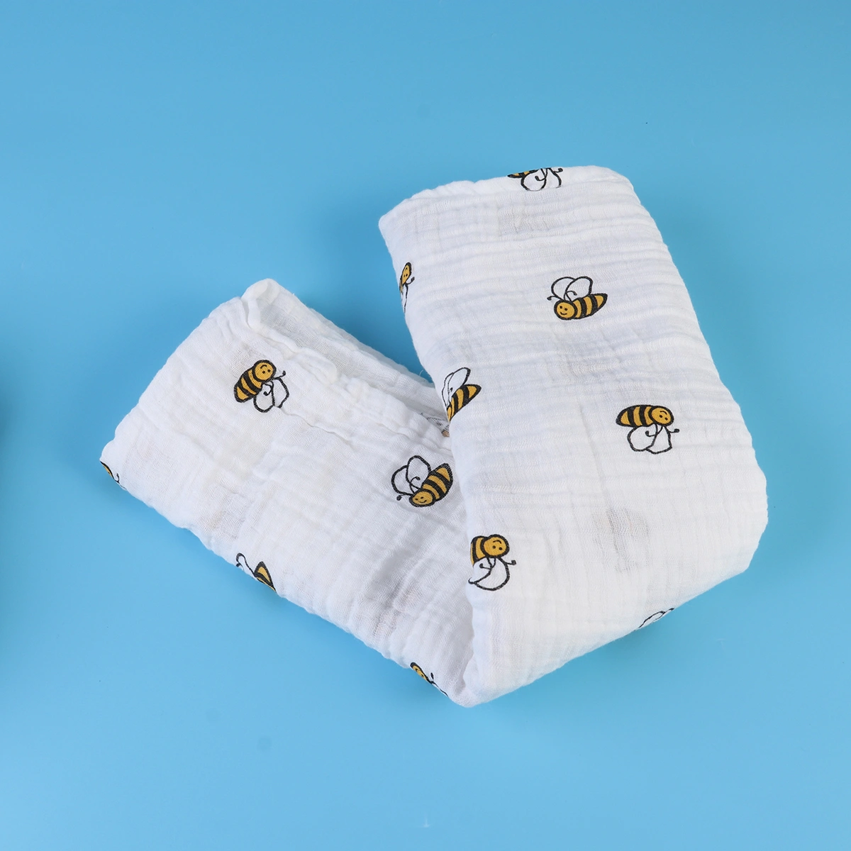 Baby Swaddle Blankets Muslin Newborns Infant Shower Receving Blanket (Bees)