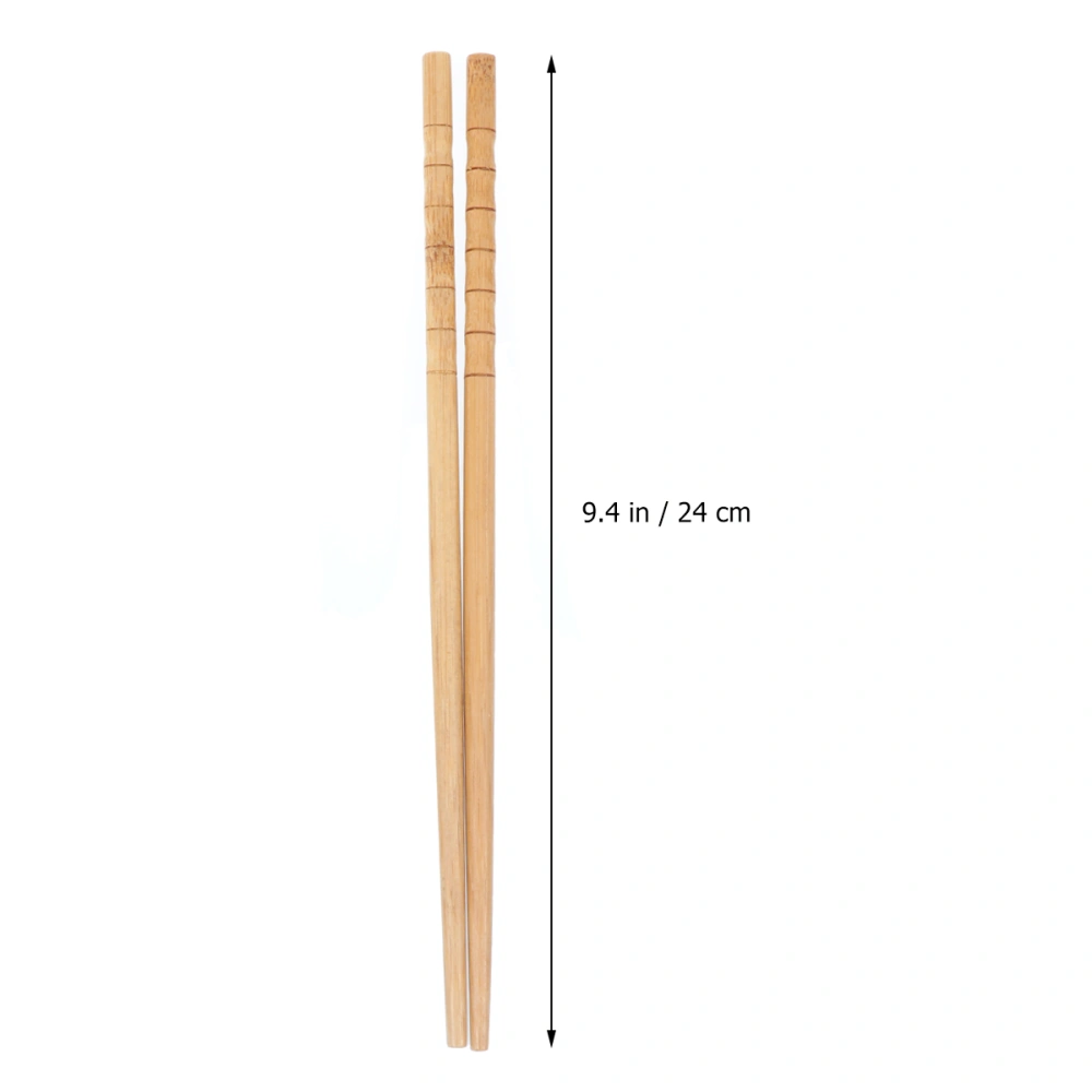 20 Pairs Bamboo Eating Chopsticks Reusable Chopsticks for Kitchen Hotel