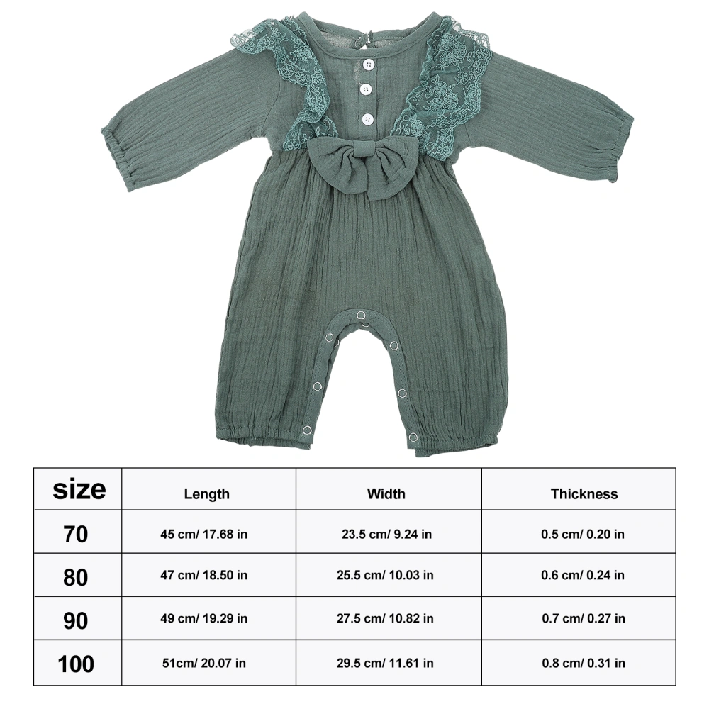 1Pc Cozy Baby Jumpsuit Girls Long Sleeve Bodysuit Newborn Summer Outfits