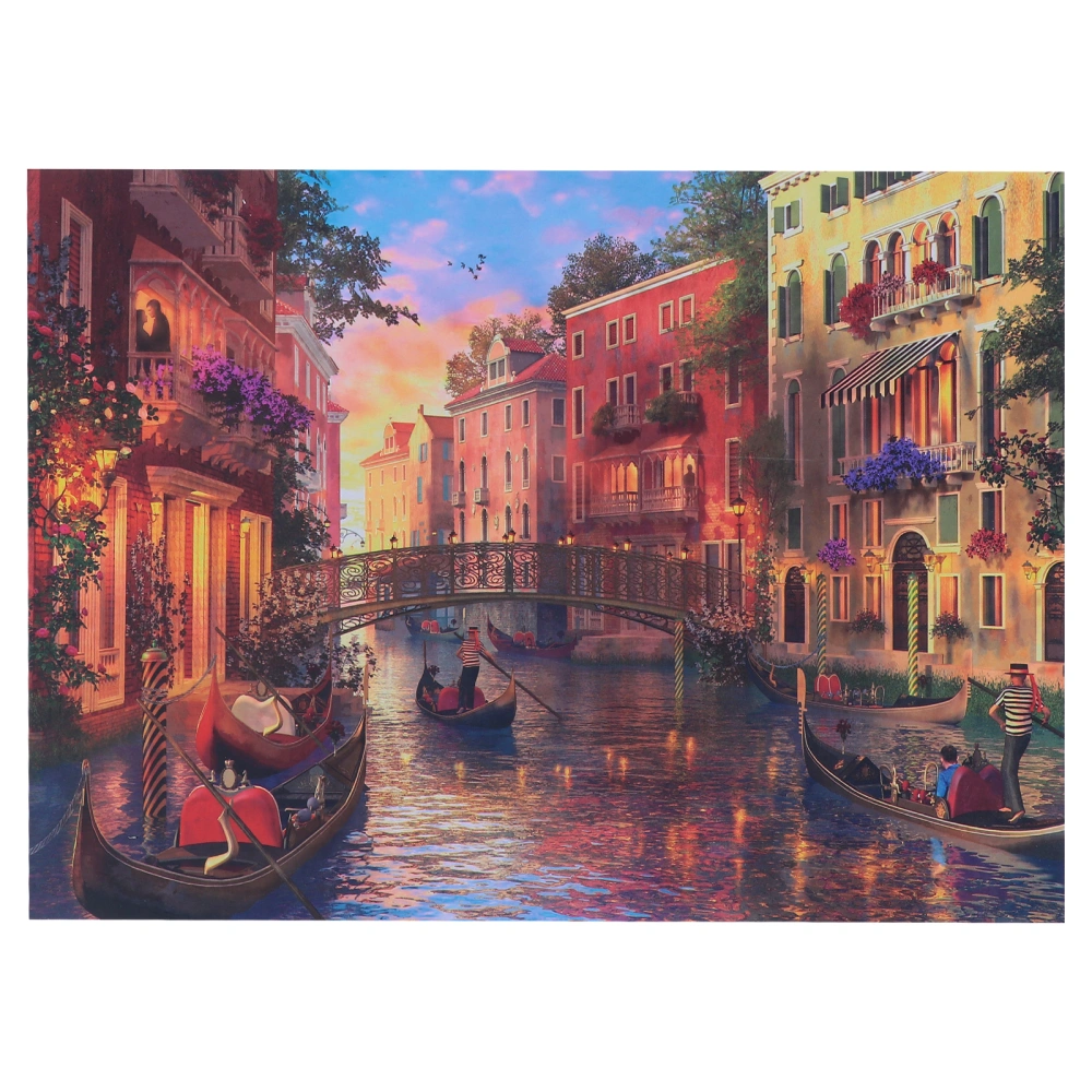 1000pcs Puzzles for Adults Venice Scenery Jigsaw Puzzles Reliever Challenge Game