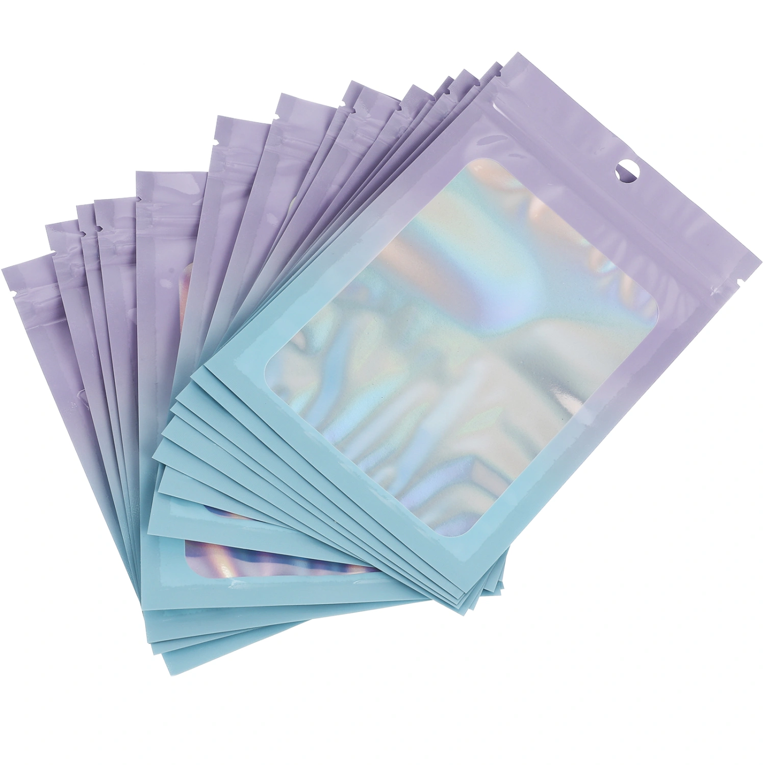 100Pcs Resealable Bags Decorative Smell Proof Bags Plastic Packaging Bags Small Sealable Bags