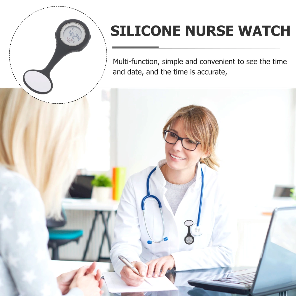 Pin Design Nurse Watch Silicone Nursing Watch Flexible Hanging Pocket Watch