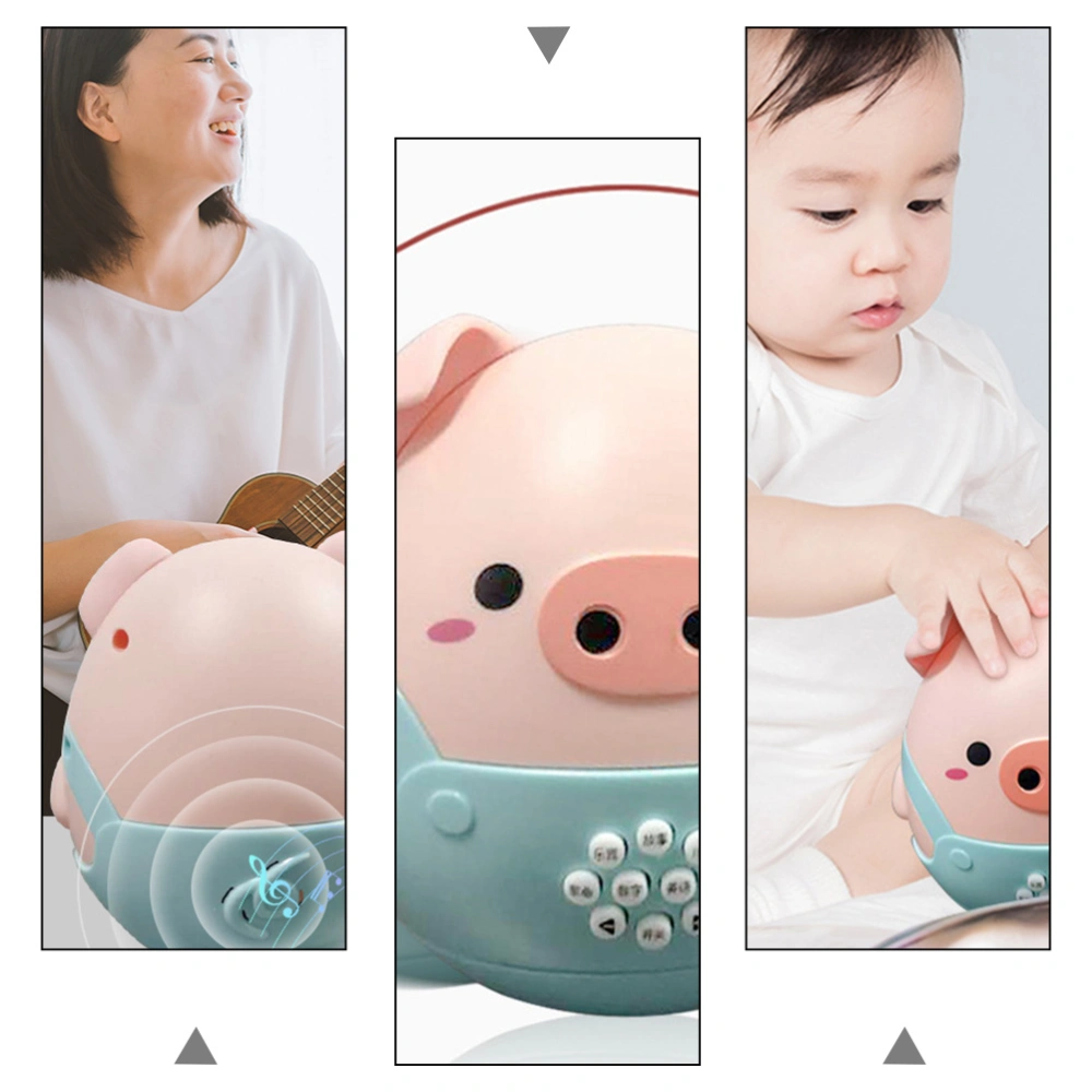 1pc Baby Educational Plaything Pig Modelling Tumbler Toys Children Toys (Blue)