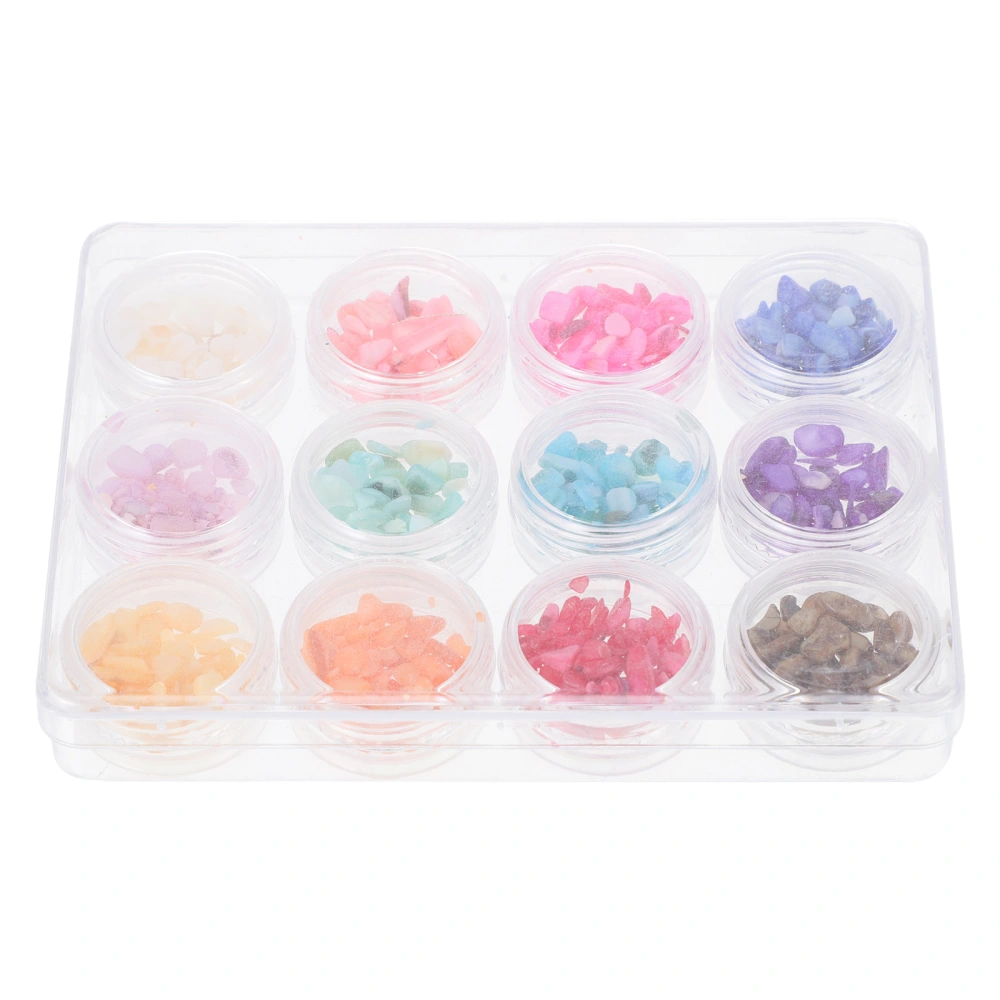 12 Boxes of Delicate Nail Charm Decors Nail Art Accessories DIY Nail Charms for Salon