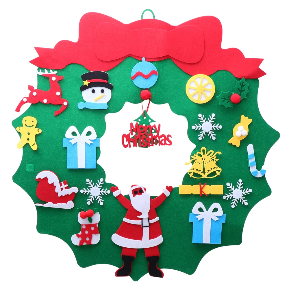 1Pc Christmas Felt Tree DIY Decor Handcraft Ornament Party Prop Kid Felt Tree