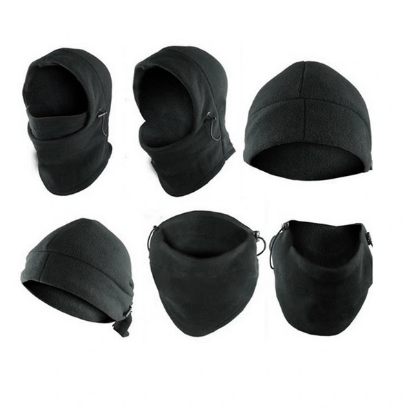 Multi-purpose Winter Fleece Unisex Neck Warmer Balaclava Hood Ski CS Mask Scarf Motor Helmet Hat (Black)