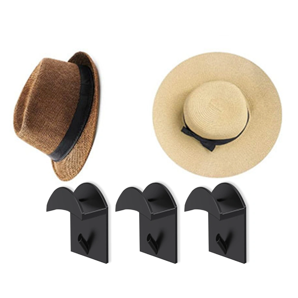 12pcs Adhesive Hat Hook for Wall Plastic Hat Hanger Multi-functional Wall Hooks