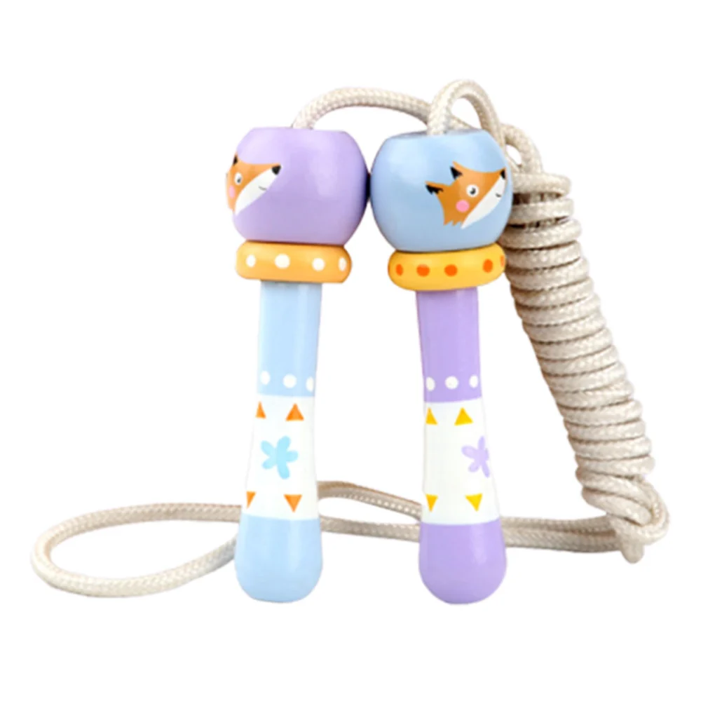 Cartoon Jump Rope Jumping Exercise Equipment Jump Skip Rope for School Home Students Kid (Fox Pattern)