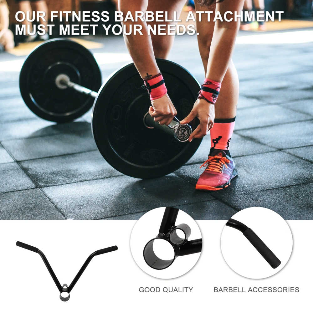 Steel Barbell Attachment T-Bar Handle Trainer Grip Workout Handle Accessory