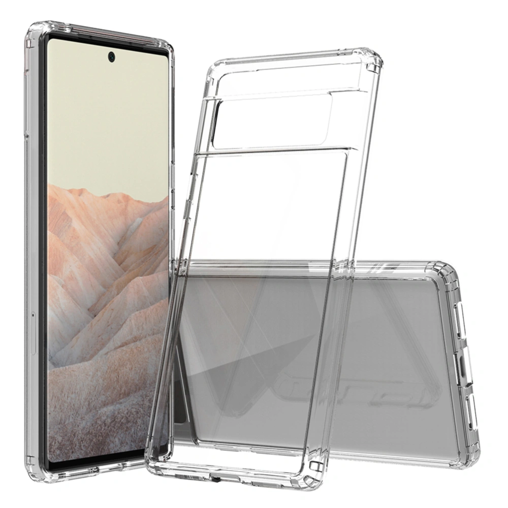 Transparent Acrylic Phone Case Cover Shell Protector Compatible for Pixel 6 Pro