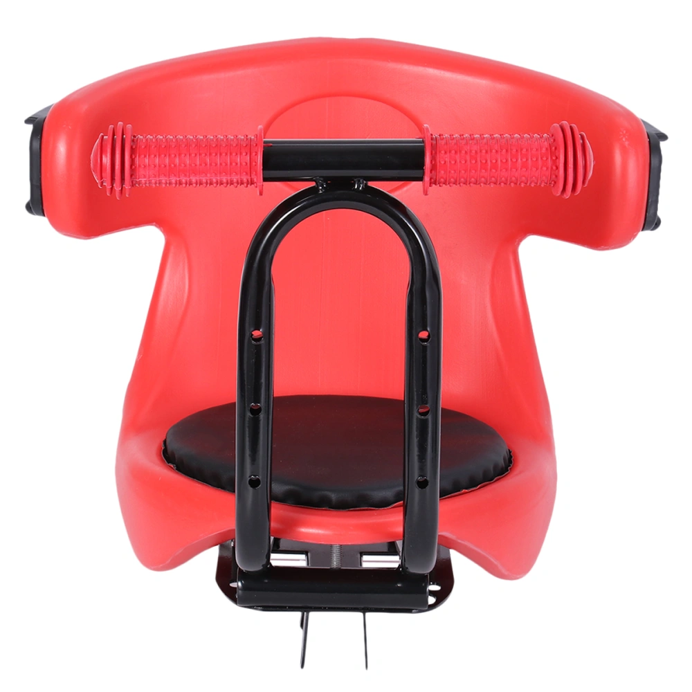 Quick Release Seat Children Bike Seat Adjustable Safety Seat for Electrombile Foldable Bike MTB Road Bike (Red)