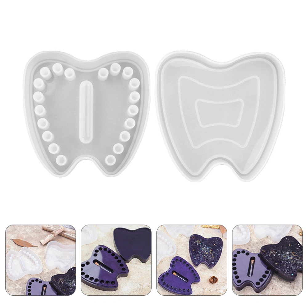 1 Set 3D Silicone Mold Baby Teeth Lanugo Storage Box Mold DIY Crystal Epoxy Mold