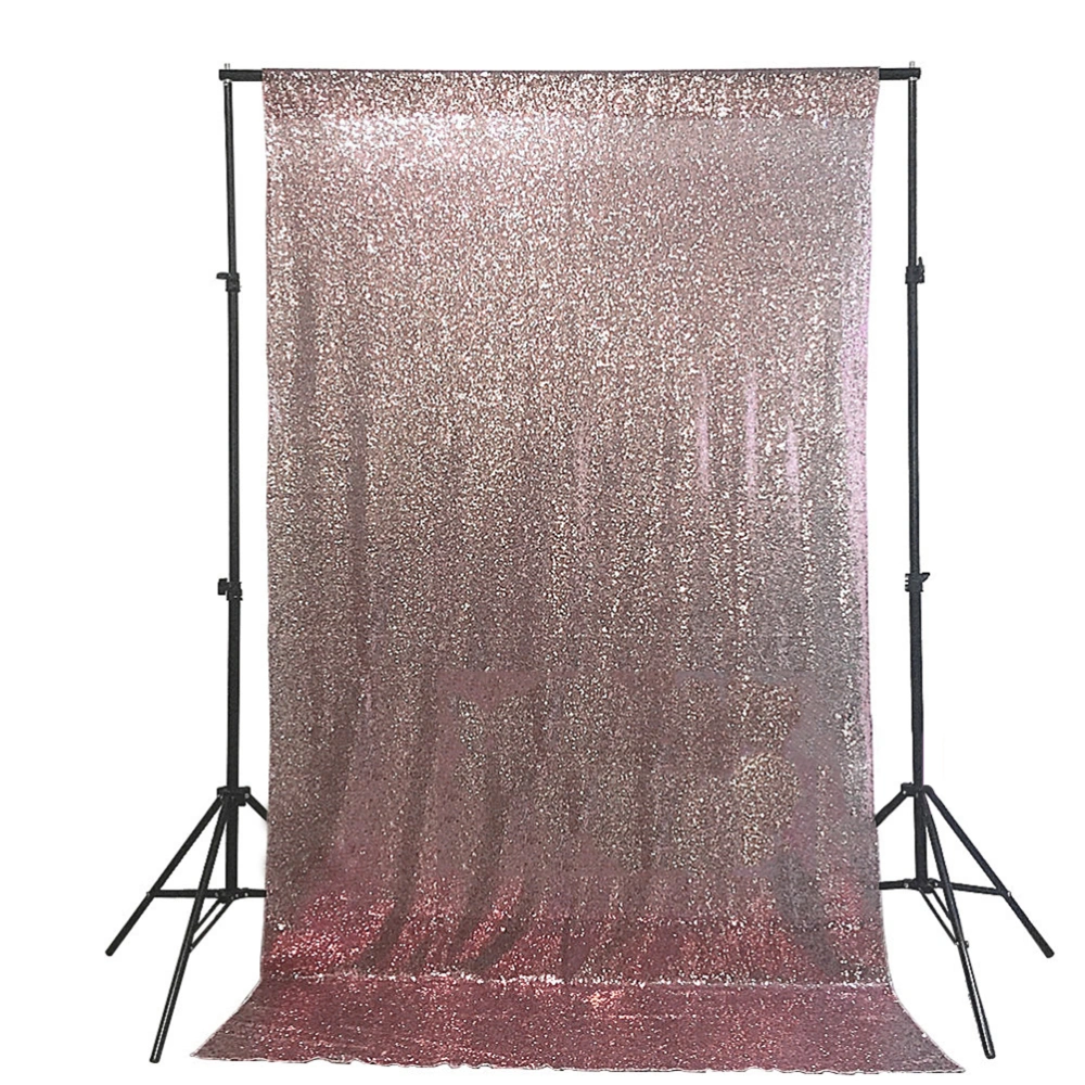 1Pc 125x180cm Glowing Sequins Backdrop Cloth Wedding Birthday Party Decorative Curtain Cloth Photography Background