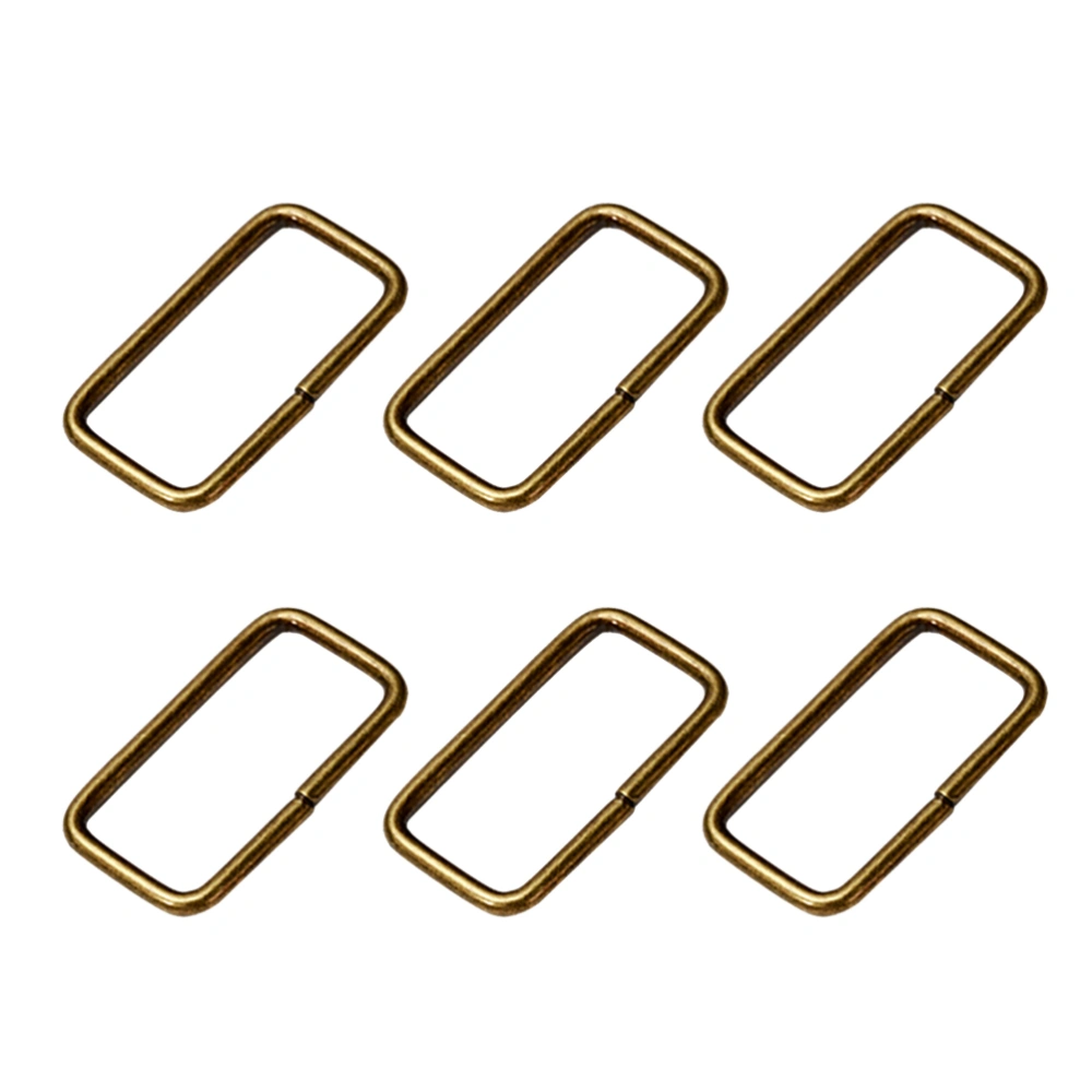 20pcs Metal Buckle Ring Zinc Alloy Strap Keeper for Shoes Belts Bags Strap (Bronze)