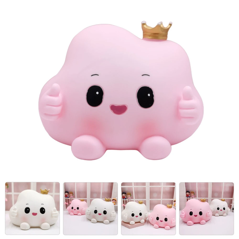 Lovely Cloud Coin Bank Creative Piggy Bank Household Saving Pot Desktop Decor