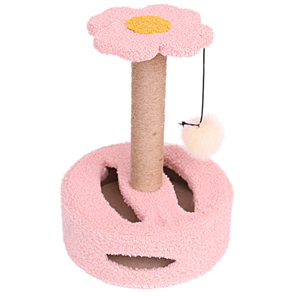 Kitten Scratcher Single Scratching Post Household Scratching Post with Hanging Ball