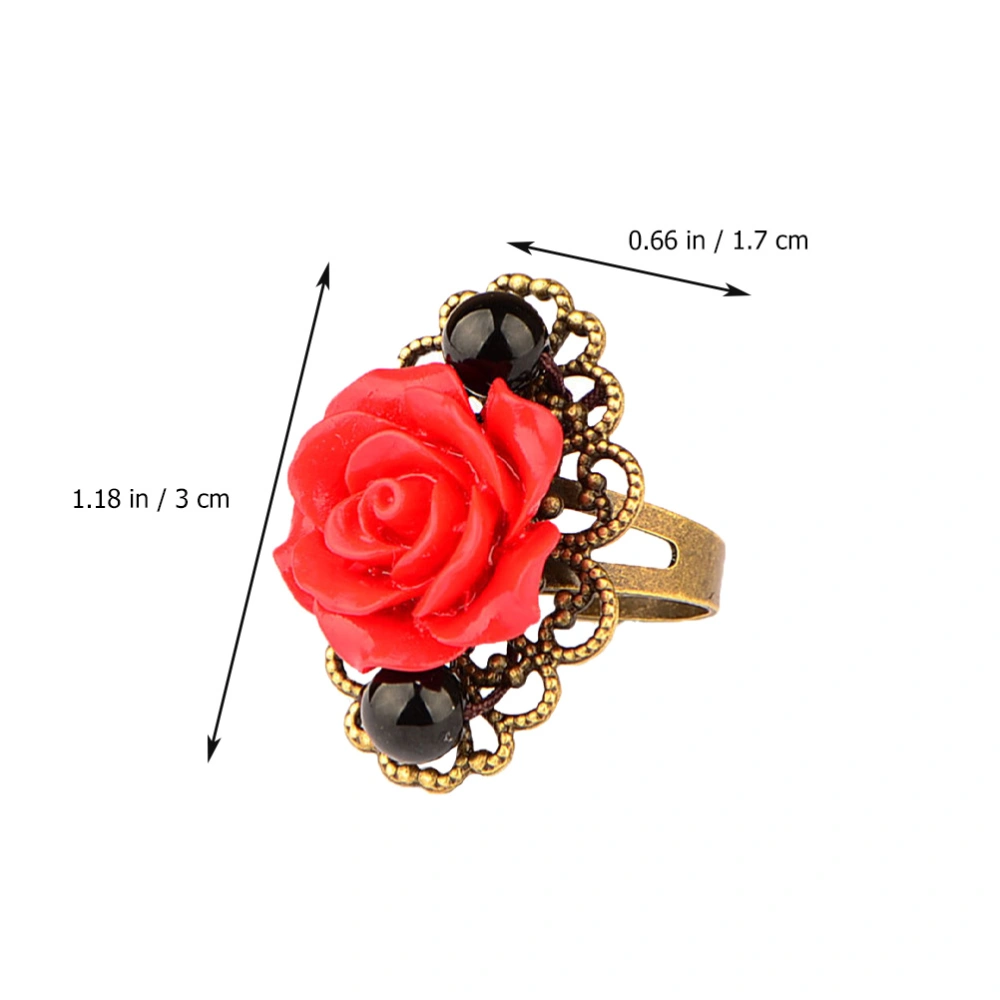 1pc Retro Style Girl Ring Girl Finger Jewelry Decor Elegant Girl Ring Jewelry