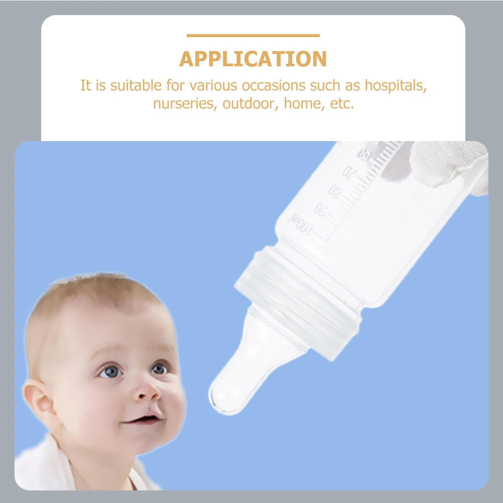 4pcs Infant Bottle Disposable Baby Bottles 0-3 Months Plastic Baby Bottle with Scale