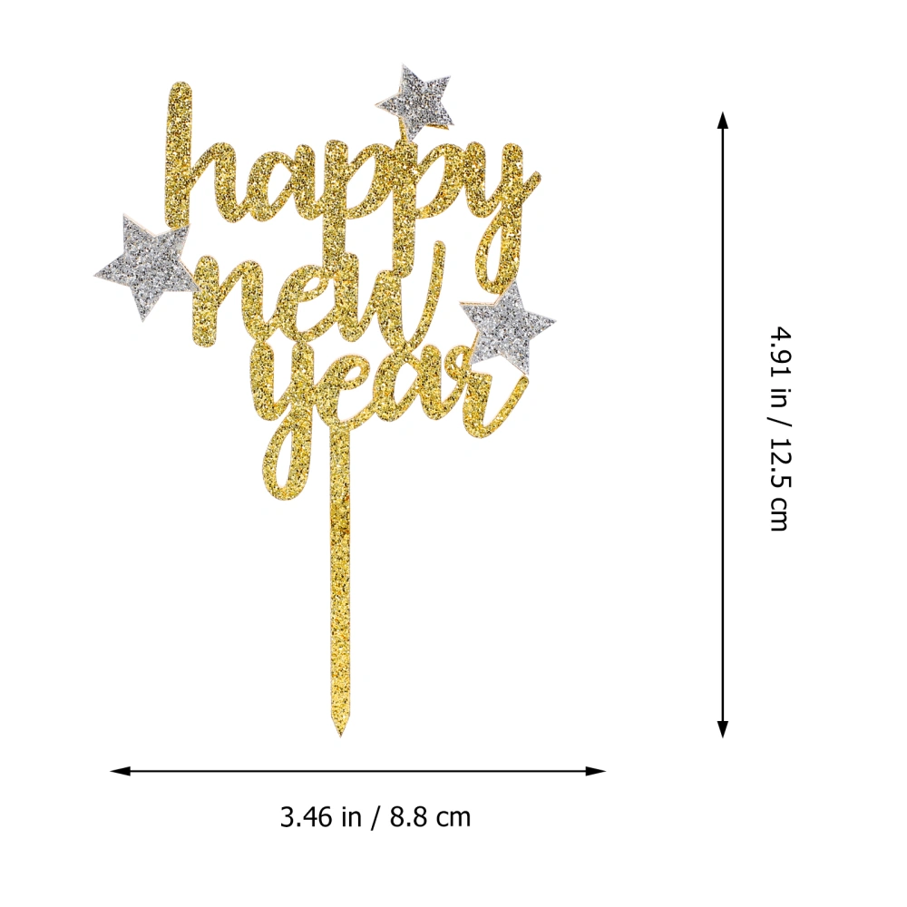 5Pcs Stylish Cake Inserted Cake Decoration Cake Toppers Cake Ornaments