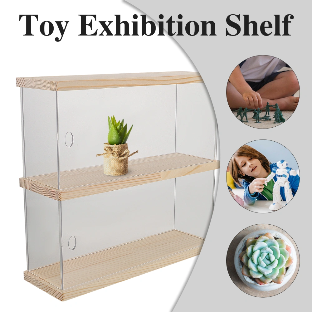 1pc Acrylic Doll Display Rack Handicrafts Storage Shelf Acrylic Model Rack