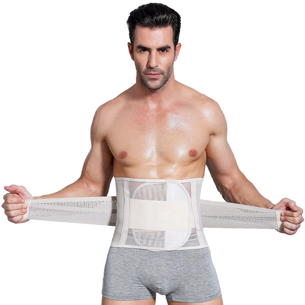 Men Woman Slimming Trimmer Waistband Body Weight Loss Waist Belly Fat Calorie Burning Belt Size L (Skin Color)