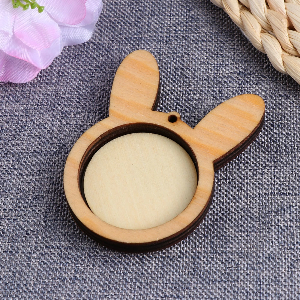 Mini Embroidery Frame Wooden Rabbit Shape Cross Stitch Ring DIY Crafts Embroidery Hoops