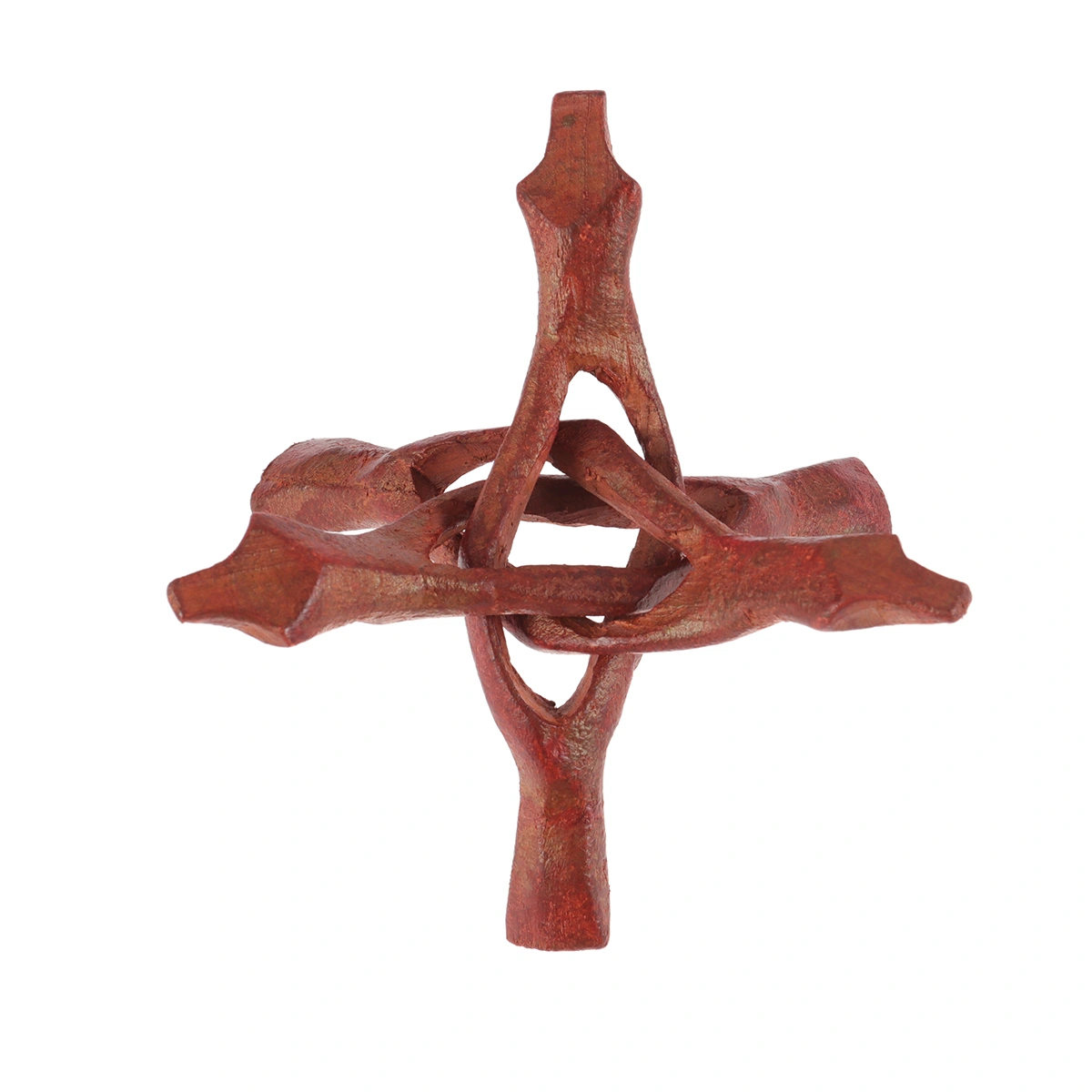 Wooden Crystal Ball Cobra Stand Display Stand for Crystals for Shells Tripod Handmade Black
