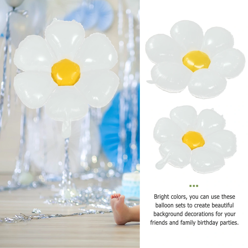 6pcs Birthday Party Balloons Flower Balloons Aluminium Foil Balloon Party Decor