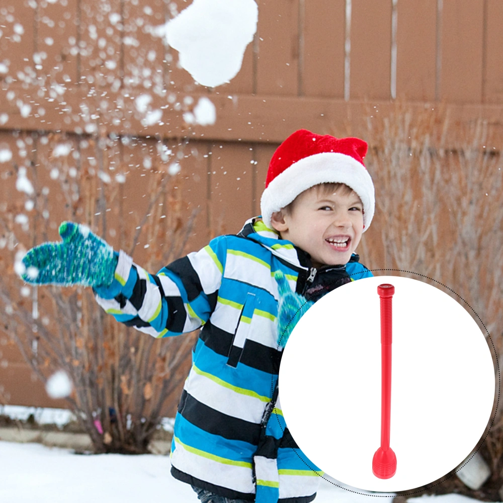 1pc Plastic Snowball Stick Throwing Stick Snow Snowball Fight Tool Device