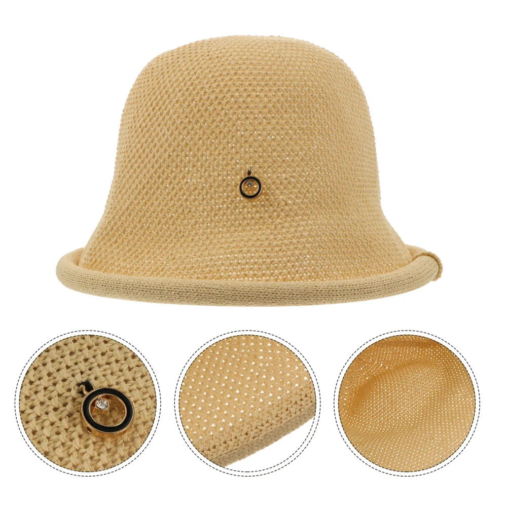 Cotton Bucket Hat Summer Women Hat Outdoor Hiking Fashion Fishing