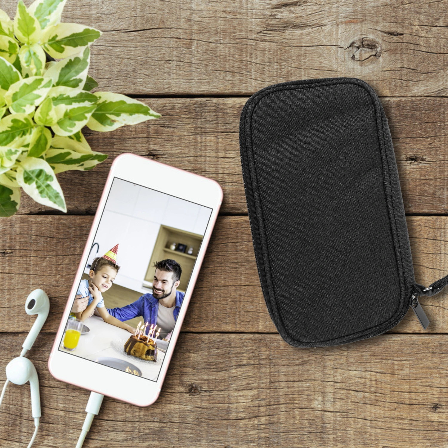 Power Bank Protective Travel Case Oxford Cloth Portable Electronic Organizer