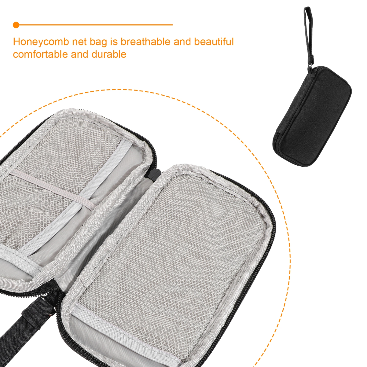Power Bank Protective Travel Case Oxford Cloth Portable Electronic Organizer