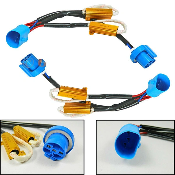 H4 H13 9004 9007 LED Bulb Error Free Warning Canceller Load Resistor 50w 6ohm Non-Flickering