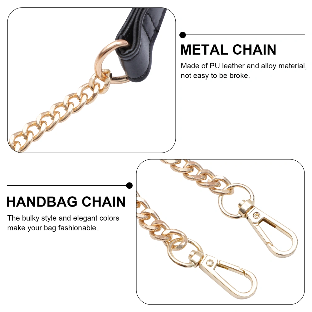 Fashion PU Leather and Metal Chain Bag Handbag Purse Replacement Chain Strap