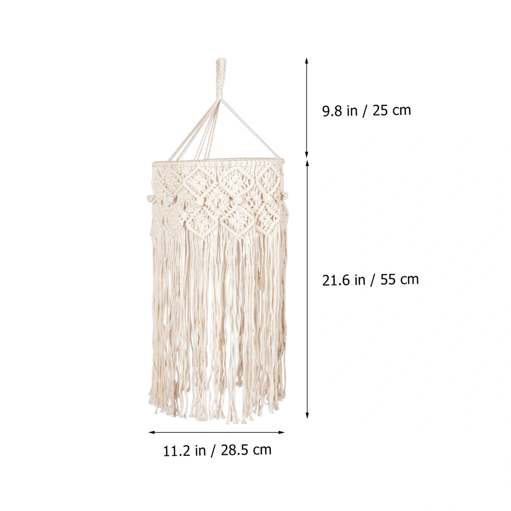 Lamp Shade Woven Tassel Lampshade Bohemia Style Lamp Cover for Home Hotel