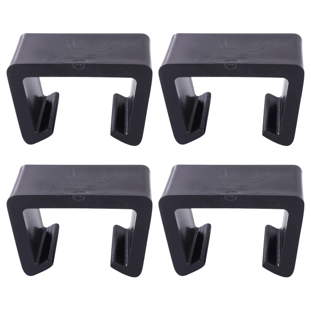 4pcs 5.25cm Sturdy Chair Clip Creative Sofa Clip Durable Rattan Made Furniture Clip Chair Fastener Home Accessory for Home Shop Office (Black)