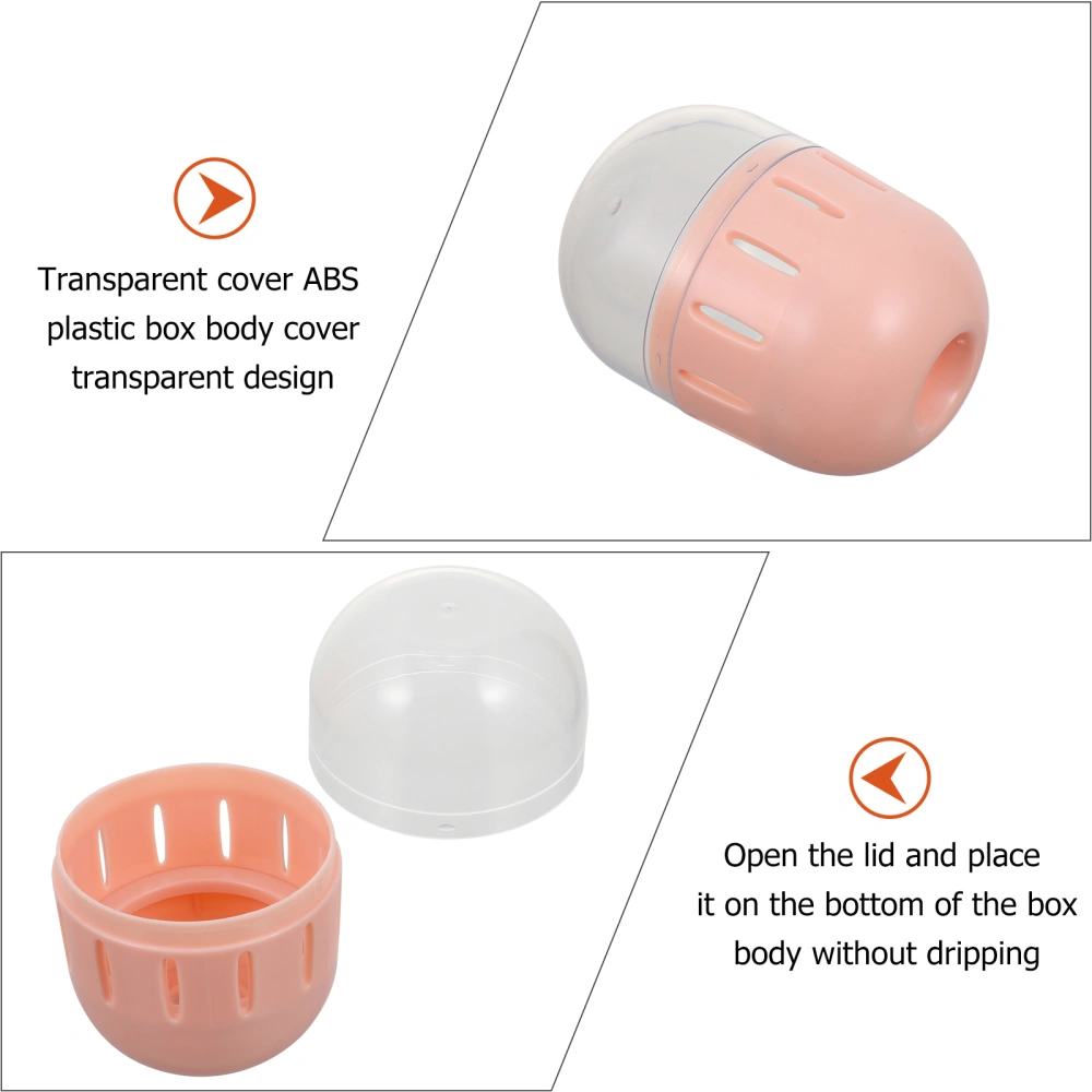 2Pcs Makeup Sponge Holder Cosmetic Blender Drying Case Carrying Container