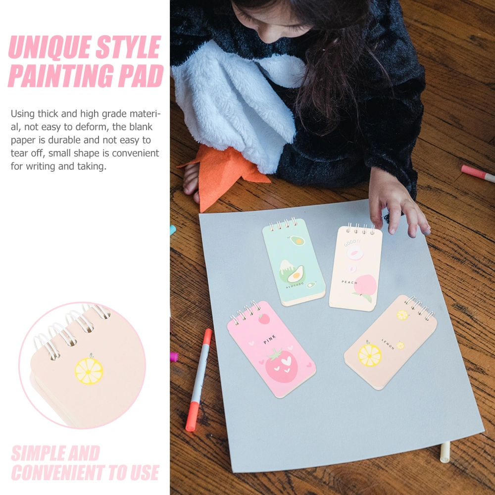 4Pcs Household Writing Pads Multi-function Graffiti Pads Blank Drawing Papers Kids Accessory