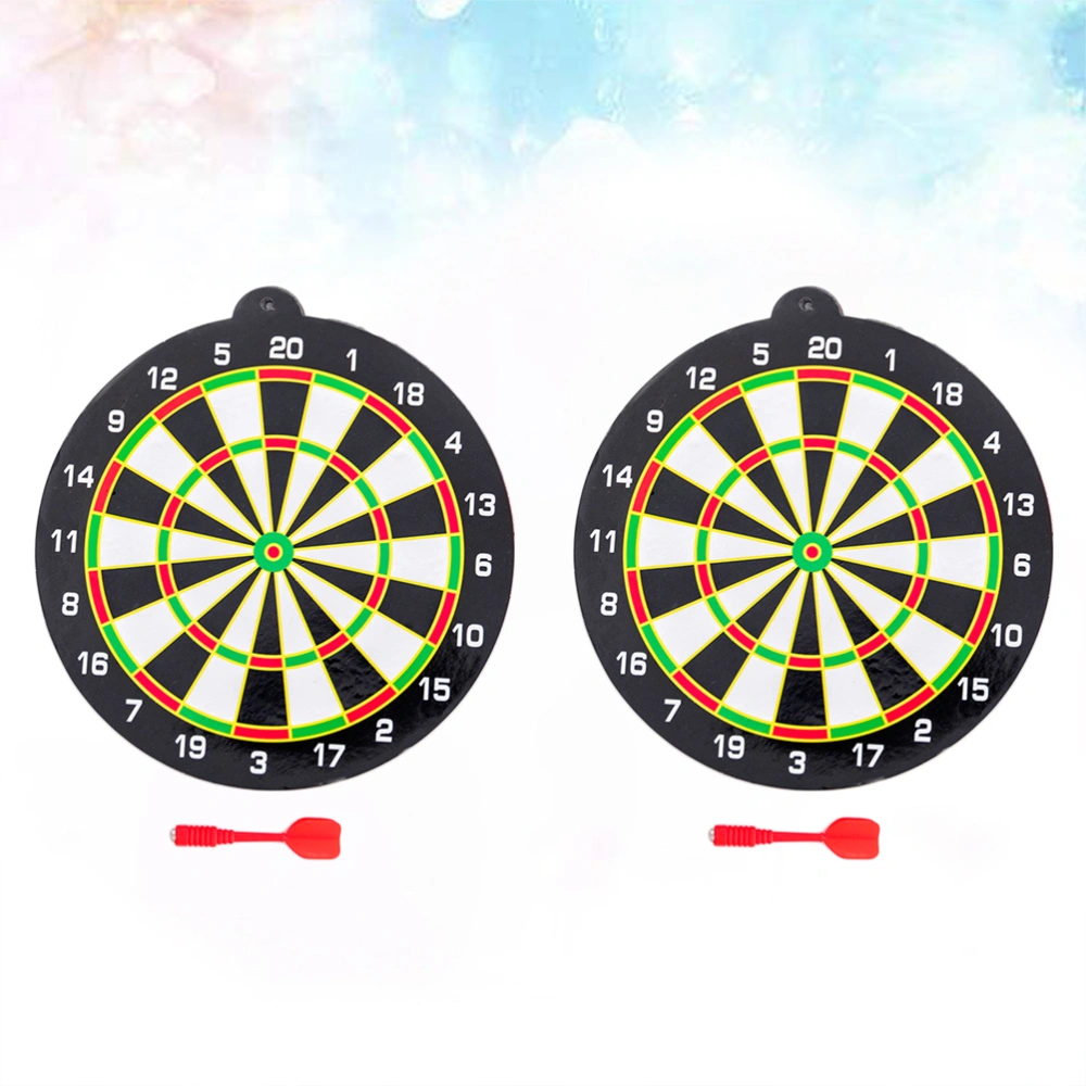 16pcs Magnetic Dart Board Funny Creative Darts Tray Playthings Darts Game Toy for Children Kids with Darts (8pcs Darts Target + 8pcs Darts)